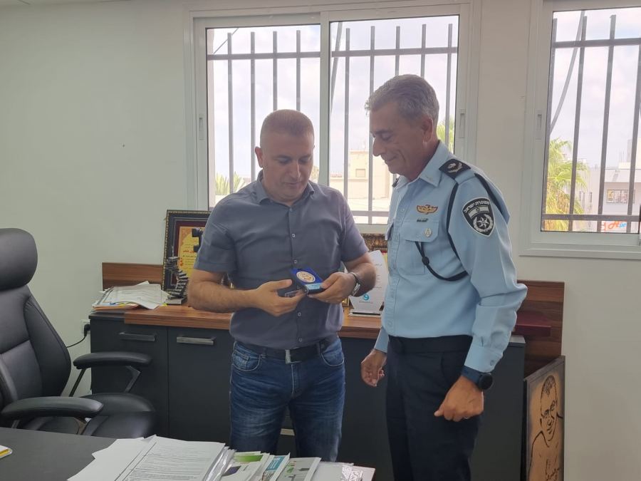  ناتان بوزانا يزور بلدة الجديدة المكر ويلتقي سهيل ملحم